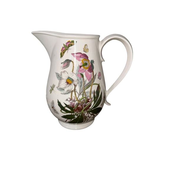 Portmeirion Botanic Garden Romantic Pitcher 64 Oz / 9" Tall - Picture 1 of 4